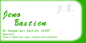 jeno bastien business card